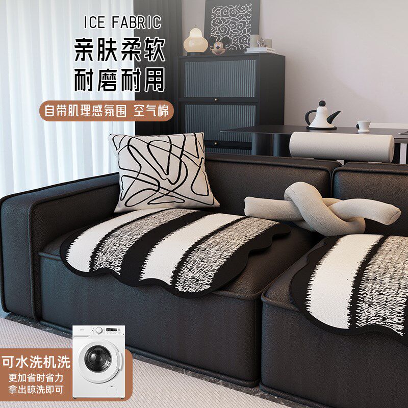 单人位沙a发垫轻奢高级感皮质沙发专用分体坐垫一片式椅垫座垫