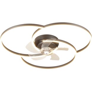 主卧室风扇灯2024新款现代简约大气F客厅吸顶灯轻奢风扇一体带摇