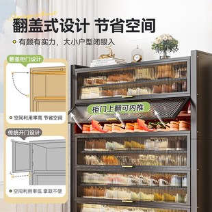 柜家用门口大容量多层钢制收纳柜玄关入户一体靠墙落地鞋 防尘鞋 架