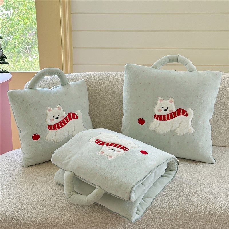 抱枕被子两用加厚保暖办公室午睡E沙发盖毯可爱小狗枕头冬被,居家布艺,抱枕被,淘宝优惠券,粉丝福利购,淘宝优惠卷
