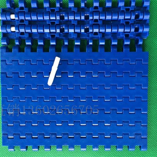 926平板网带链板节距12.7模块组蓝色输送带POM小节距PP传送网链