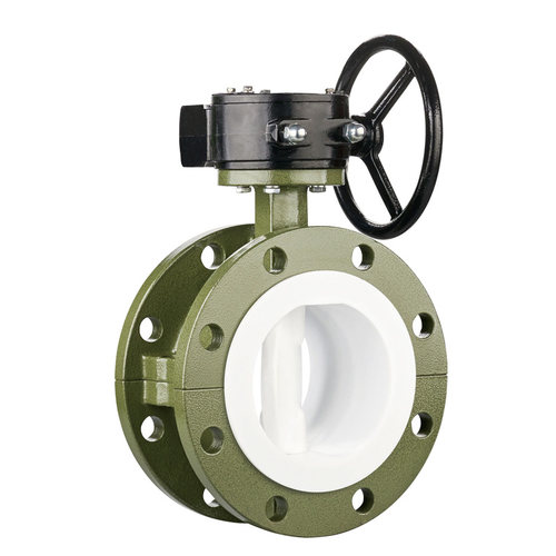 法兰衬氟蝶阀 D341F4-16C 衬氟蝶阀法兰衬氟蝶阀DN50 80 100 250