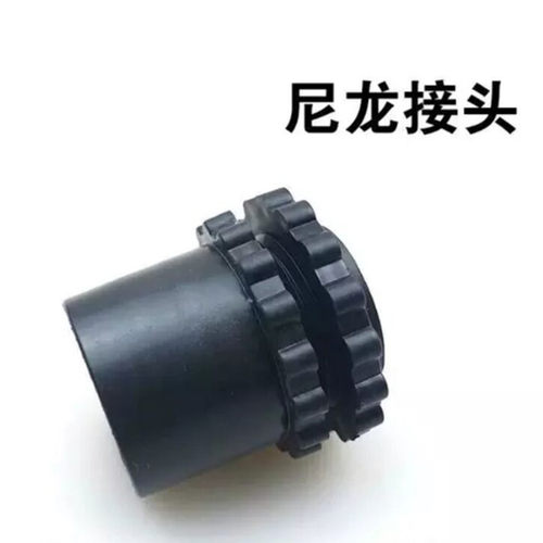 包塑金属软管塑料接头 波纹管 蛇皮管黑尼龙接头/锁母 快速直插式