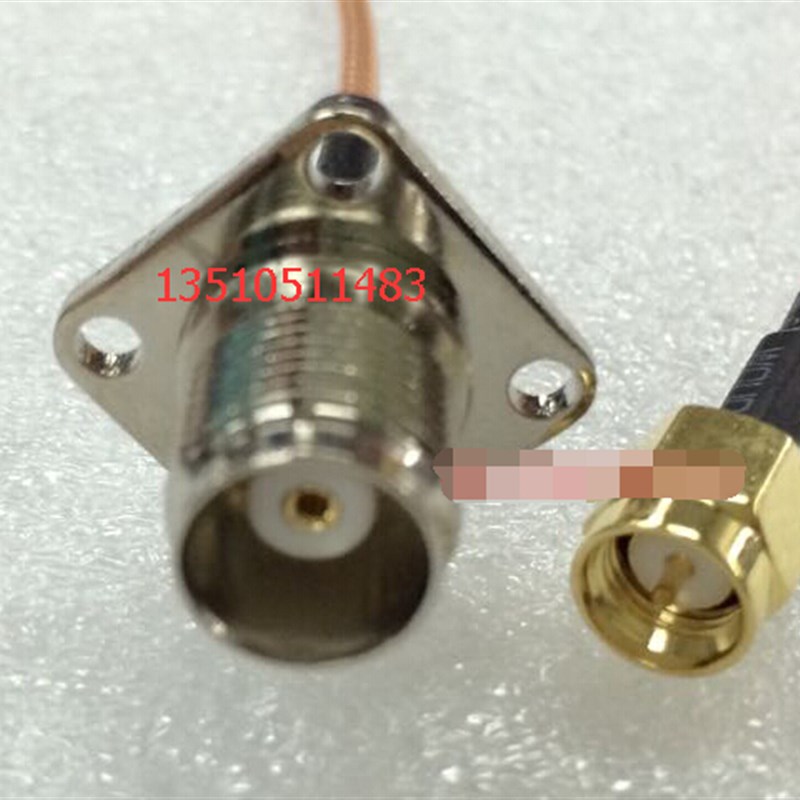 TNC-KF/SMA-J射频RF连接线 TNC/SMA-KJF高频AP线TNC带法兰转SMA公