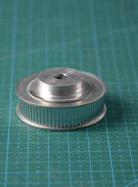 2GT-72金属铝质同步轮72齿内孔6.35mm 齿宽10mm高品质同步皮带轮
