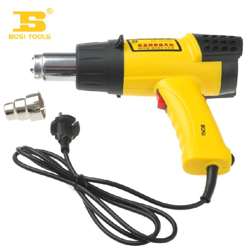 波斯工具 数显调温热风枪  塑料焊枪 贴膜烤枪2000W BS472000