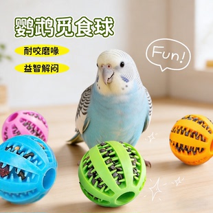鹦鹉磨牙玩具自嗨解闷神器牡丹玄凤小太阳藏食觅食球啃咬训练益智