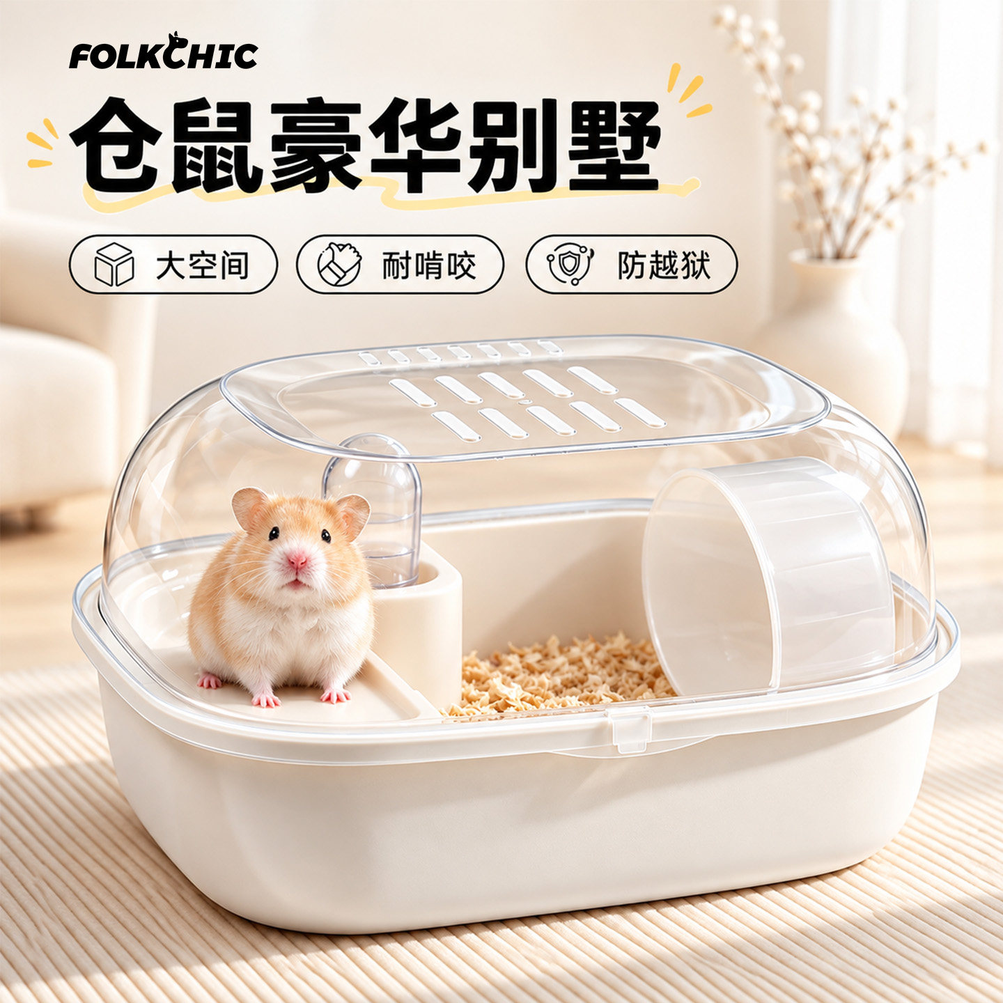 仓鼠笼子金丝熊专用便宜超大豪华别墅透明窝饲养宠物房子用品大全