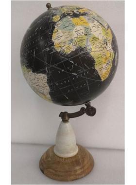 木铁大石182668印度理地球仪客厅书房橱品(不作教学使礼用壁)