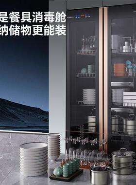77395消毒商用立式双门大餐容量餐厅碗柜碗筷密胺具碗碟杯子消毒