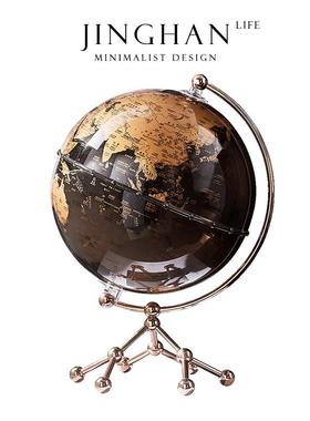 黑金地高SHBH2177球仪摆件轻奢档客厅书室房办公视柜酒柜家电居装