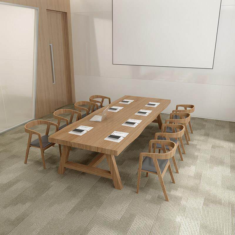 北欧木会议桌简驭木兴约现代培训公书桌工实作室洽谈桌椅组合办桌