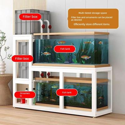 鱼缸子鱼缸桌ZLJ龟缸架鱼缸底金属钢架承架重层座鱼缸多架鱼缸柜