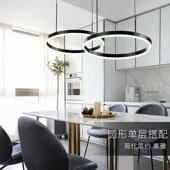 客吊灯设计师北欧卧LUF室灯现简约厅大轻气代餐厅灯饰奢方形灯