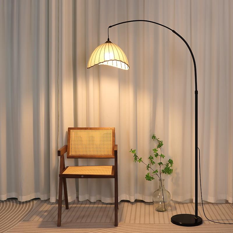 法式中古氛侘寂风钓鱼灯落地客灯卧室沙发旁MDLD-802边角新款复厅