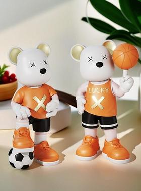 意篮球暴力熊FKD6437R小摆礼件装饰客厅书房桌面玄关品儿童创房酒