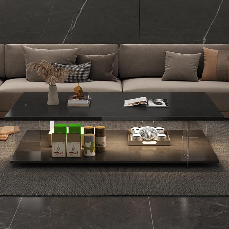 茶几厅家户轻奢现代办公室客茶桌小型小茶台简约亚克力悬浮亚克力