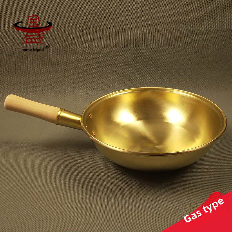 采购产品无品牌/铜锅黄，铜锅，加厚铜气修理厨房用具，铜手工纯