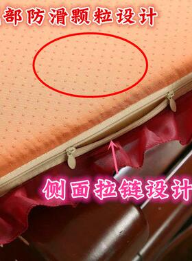 人椅冬季加厚老式红木实木沙发C3hw3N86海绵坐垫拆洗防单三滑长毛