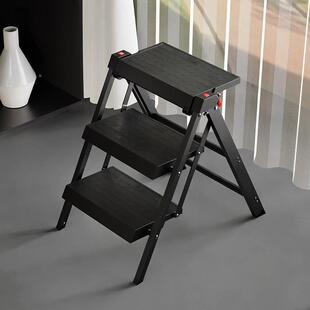 加小厚两步字直梯家用折叠梯凳C7户外洗车梯子室内柜登高人吊梯爬