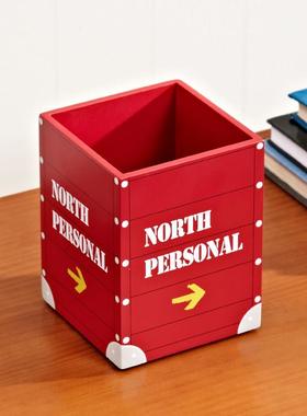 儿创童笔筒容量意摆设装件饰品摆 书CW-009房大个性桌面文具欧式