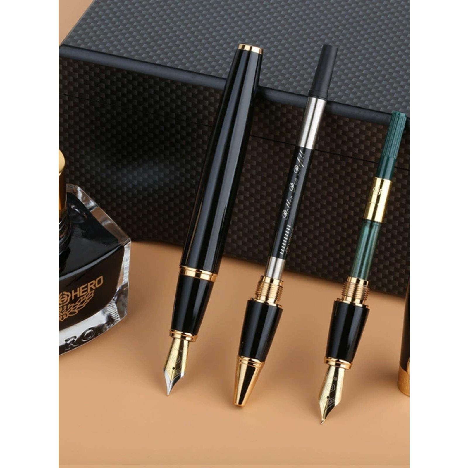 英雄钢笔H638臻至礼品套装书写练字美工笔商务签字笔高档礼盒刻字,文具电教/文化用品/商务用品,钢笔,淘宝优惠券,粉丝福利购,淘宝优惠卷