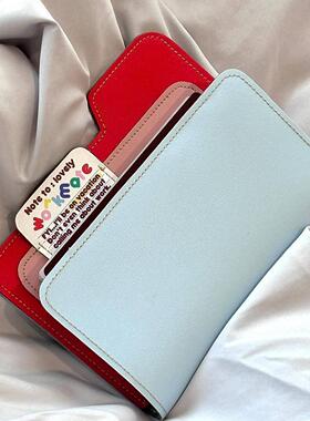 ONTC护照夹多功能拼色旅行卡包ins风机票身份证件出国随身收纳包