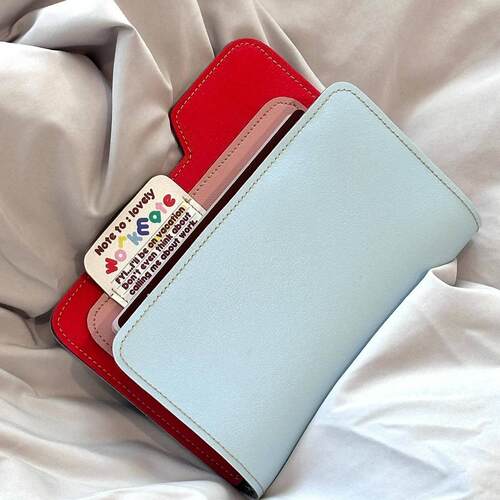 ONTC护照夹多功能拼色旅行卡包ins风机票身份证件出国随身收纳包