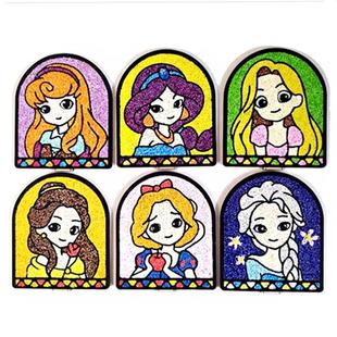 儿童DIY手工小魔仙雪花泥画珍珠泥木板粘土画 巴拉啦公主亲子玩具