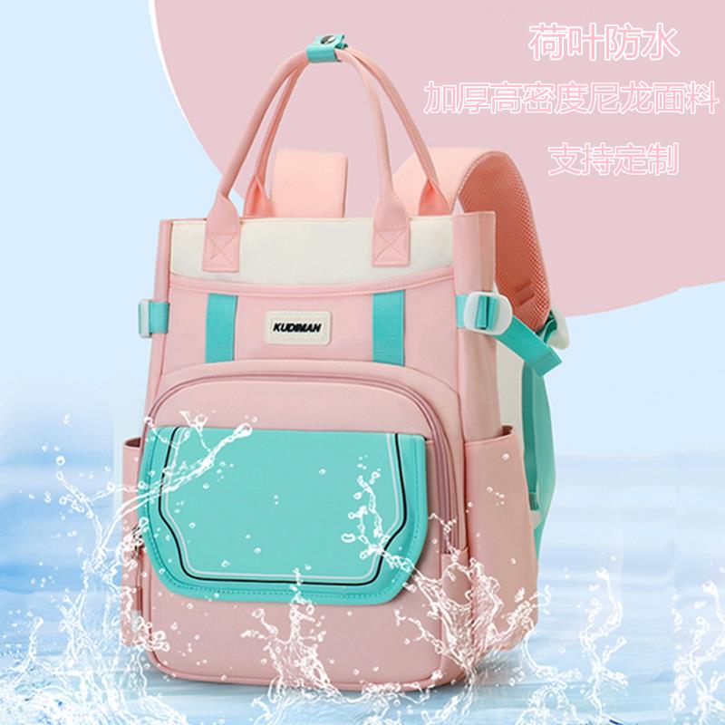 中小学生补课双肩包儿童大容量手提作业书包大容量轻便上课美术袋