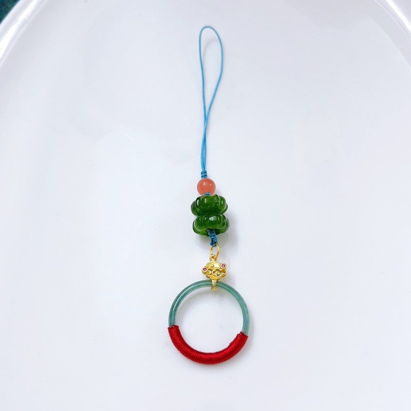 XBK戒指货包挂蓝水钥匙扣翡翠925