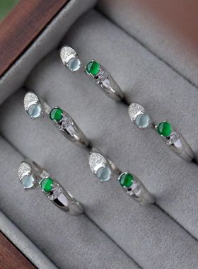 XBK翡翠珠宝饰品戒指供应链纯银