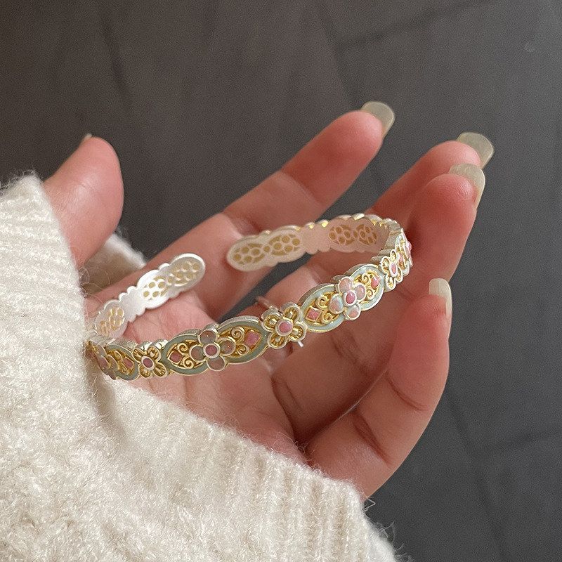 XBK银开口足银国风设计感纯9999