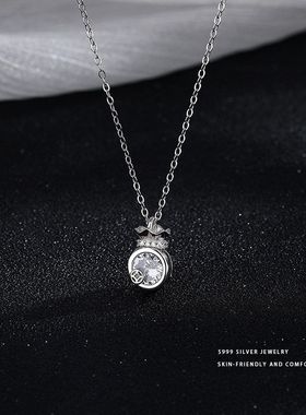 S999足银新中式钱袋子项链女高级设计感新款爆款颈饰