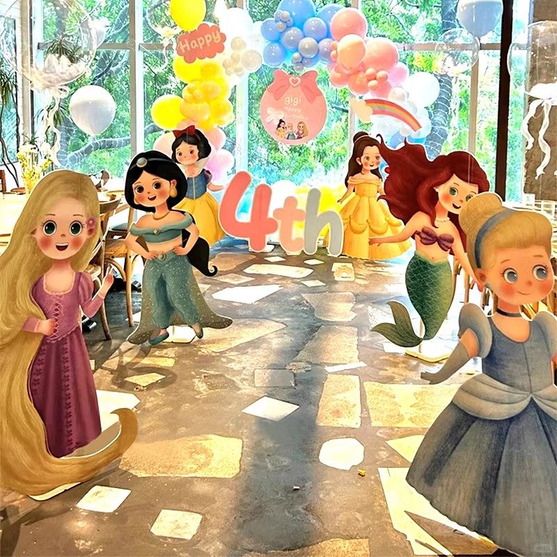 迪士尼城堡公主立牌KT板派对场景布置装饰女孩儿童生日路引背景板,节庆用品/礼品,装扮布置套餐,淘宝优惠券,粉丝福利购,淘宝优惠卷