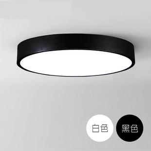 现代简约led办公室家用圆形铁艺吊线灯书房餐厅客厅卧室吸顶灯具
