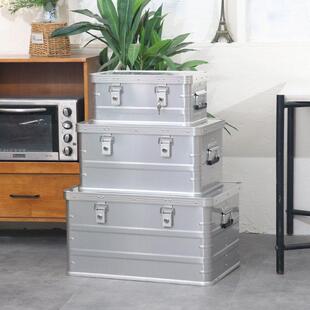 家居露营铝合金收纳箱车载收纳箱防水潮铝箱大号户外带锁收纳箱