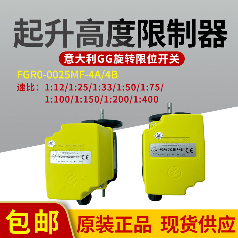 意大利GG旋转齿轮限位开关FGR20106 1：200限位器 行程开关限位器