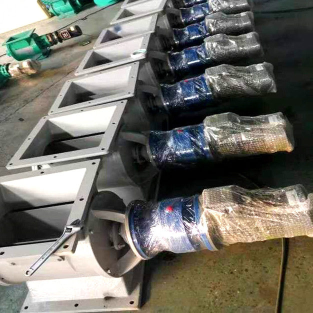 中央除尘星型卸料器厂家定制电动卸灰阀直连侧链除尘设备卸料阀