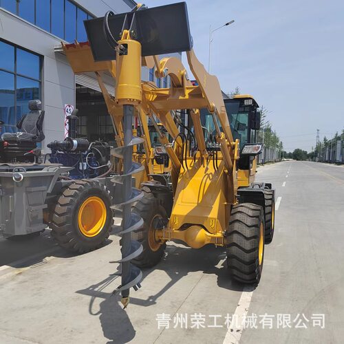 螺旋钻头液压钻孔机装载机通用厂家供应大口径桥梁地基打桩机