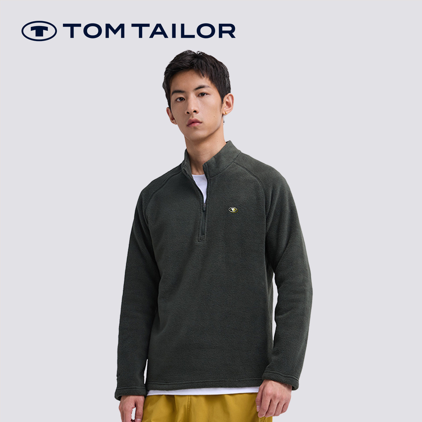 汤姆泰勒秋冬加厚抓绒卫衣男