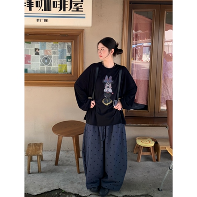 韩系ins风可爱卡通米妮印花女T恤