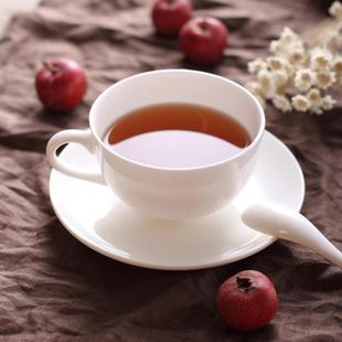 白色简约骨瓷精致咖啡杯碟套装 红茶杯茶杯 欧式 小奢华家用陶瓷英式