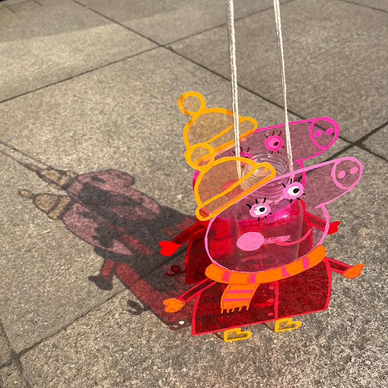 中秋节儿童灯笼材料包diy手工制作幼儿园彩色玻璃纸手提灯笼
