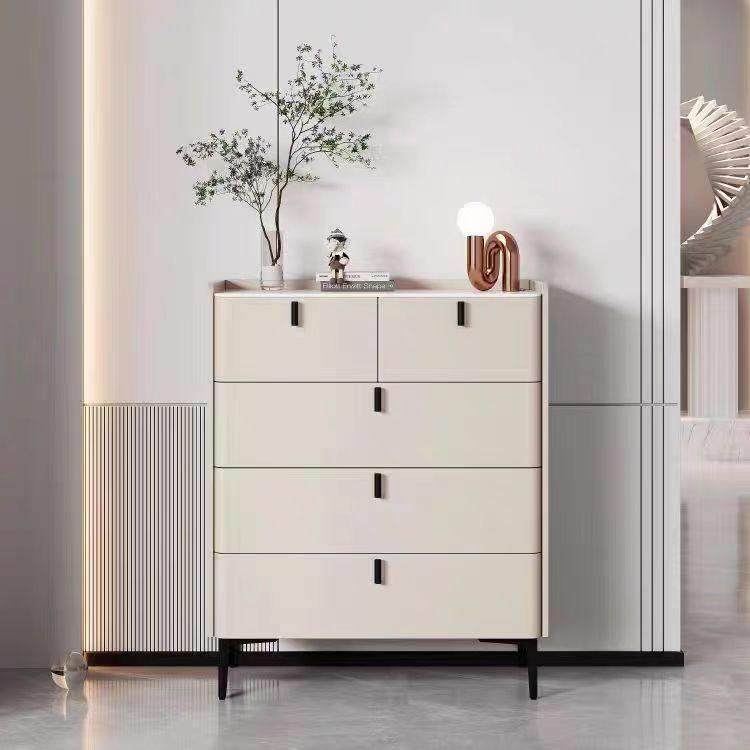 全实木五斗柜意式现代简约客厅卧室床尾储物六九斗收纳柜靠墙皮质