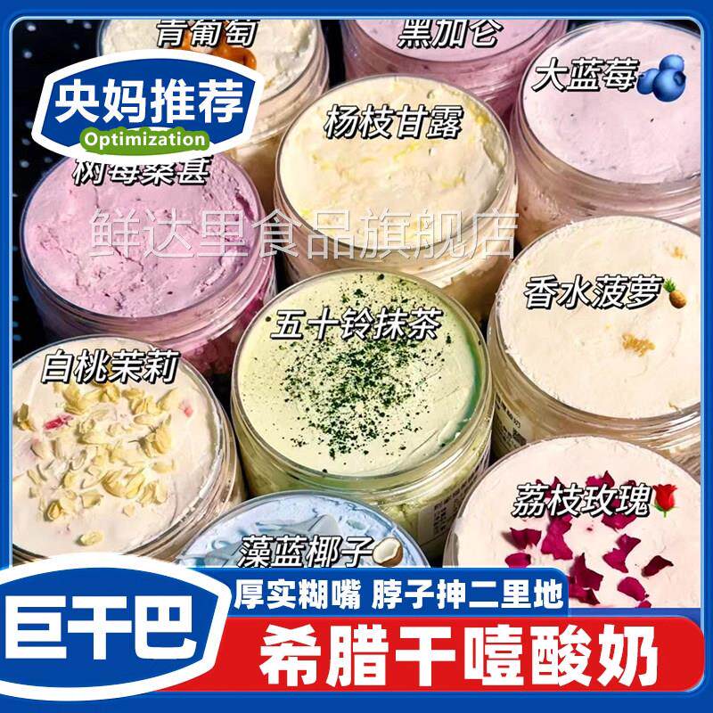 干噎酸奶正品希腊冷萃干嚼干巴厚奶皮子发酵菌大罐酸奶官方旗舰店