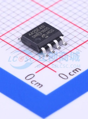 EEPROM 24AA025E48-I/SN SOIC-8 2Kbit 400kHz 原装正品