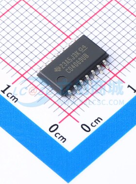 反相器 CD4069UBNSR SOIC-14-208mil 原装正品 电子元器件配单