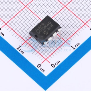 EEPROM 24AA16-I/P PDIP-8 16Kbit 400kHz 原装正品