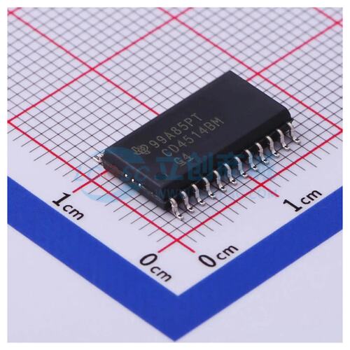 信号开关/编解码器/多路复用器 CD4514BM96 SOIC-24-300mil 原装